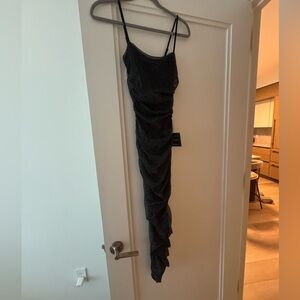 Lulus sparkly black maxi dress